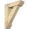 Ekena Millwork Traditional Slat Rough Sawn Bracket w/ Offset Brace, Douglas Fir, 6"W x 20"D x 24"H BKT0604X20X24TRA06RDF - alternate 1
